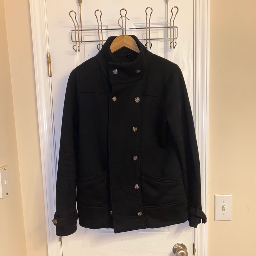 Black peacoat X-large
